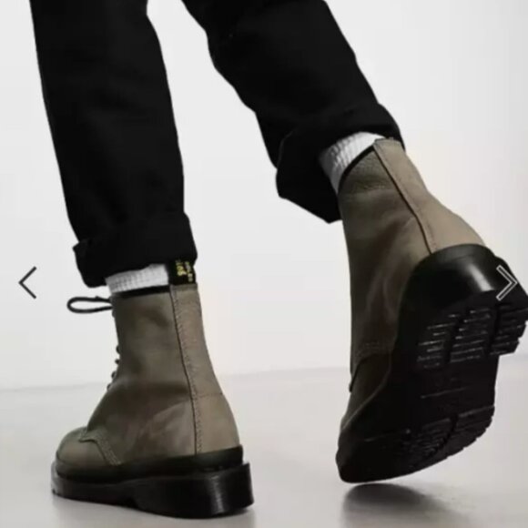 DR. MARTENS 1460 PASCAL MILLED NUBUCK LEATHER BOOTS MSRP$190 COMFY & TIMELESS main image 9